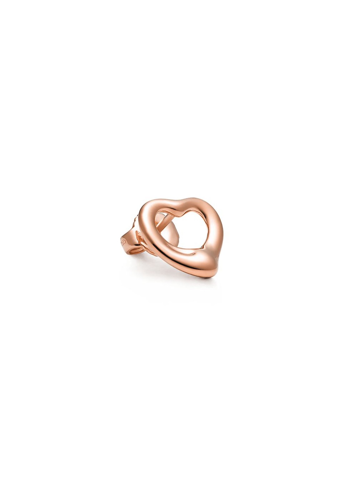 Tiffany & Co. Open Heart oorknopjes van 18 karaat roségoud, 11 mm 59089 - voorkant 4 undefined
