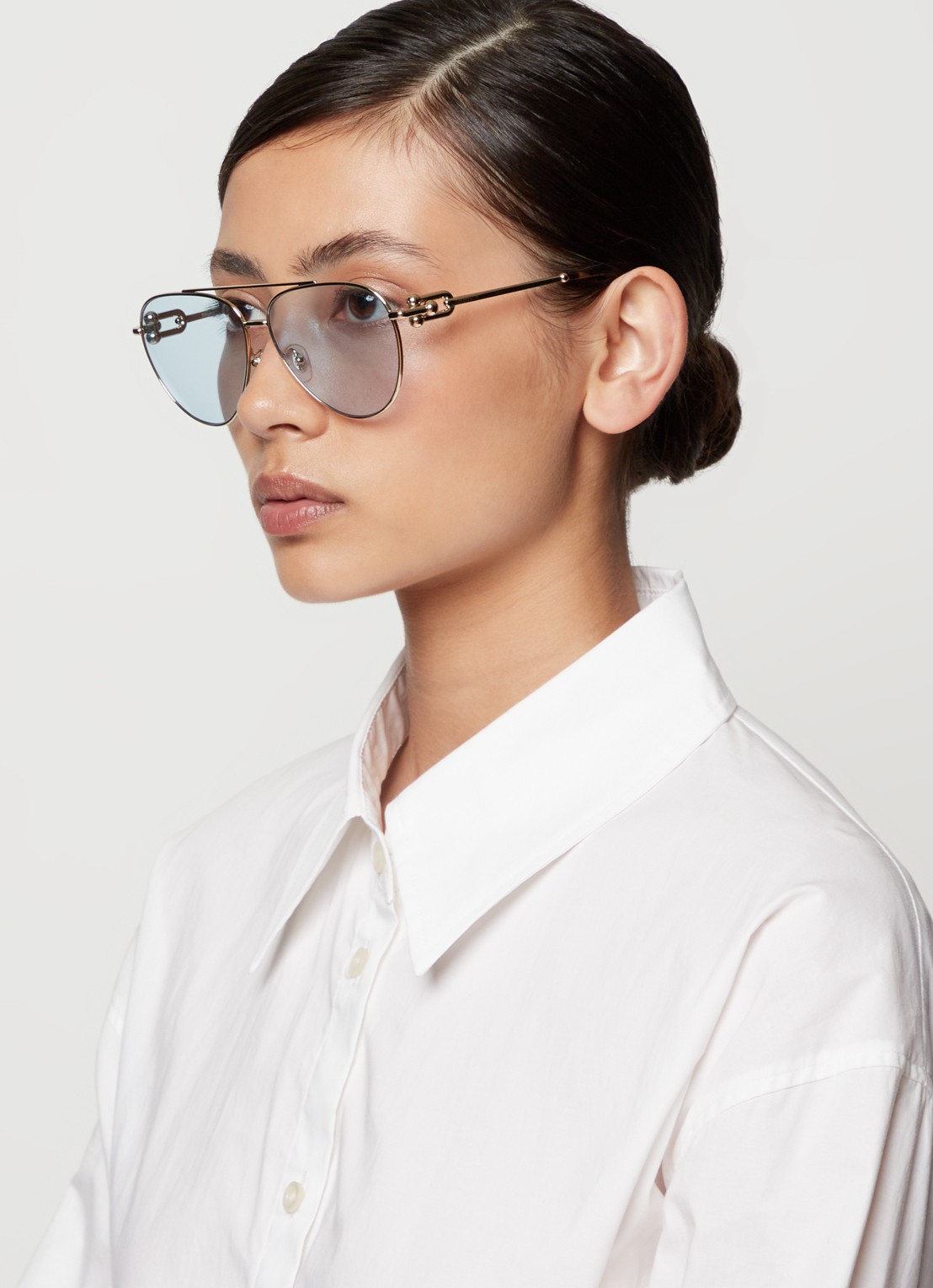 Tiffany & Co. Piloten zonnebril TF3092 - voorkant 2 goud