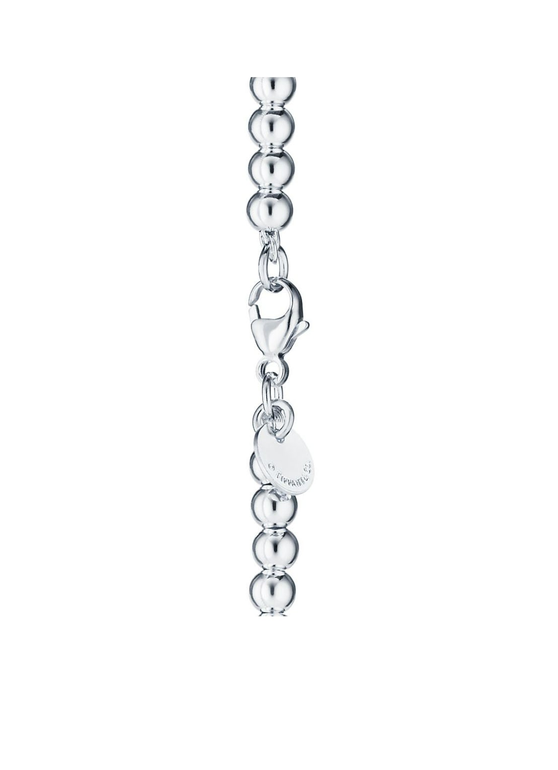 Tiffany & Co. Pink Heart Tag Bead kralenarmband van sterling zilver, 4 mm 67427 - detail 3 undefined