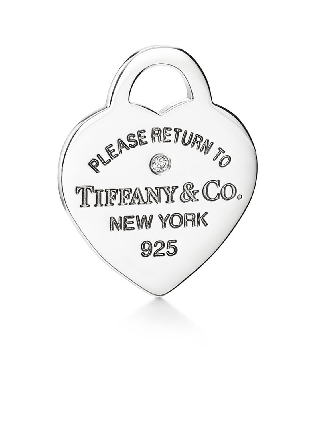 Tiffany & Co. Red Double Heart Tag Mini ketting van sterling zilver met diamant 52956 - detail 2 undefined