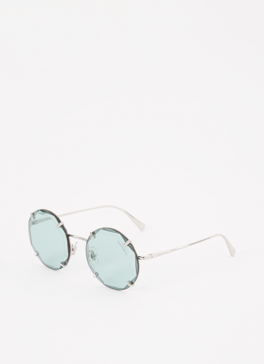 Tiffany & Co. Retro zonnebril TF3091 - voorkant 4 zilver