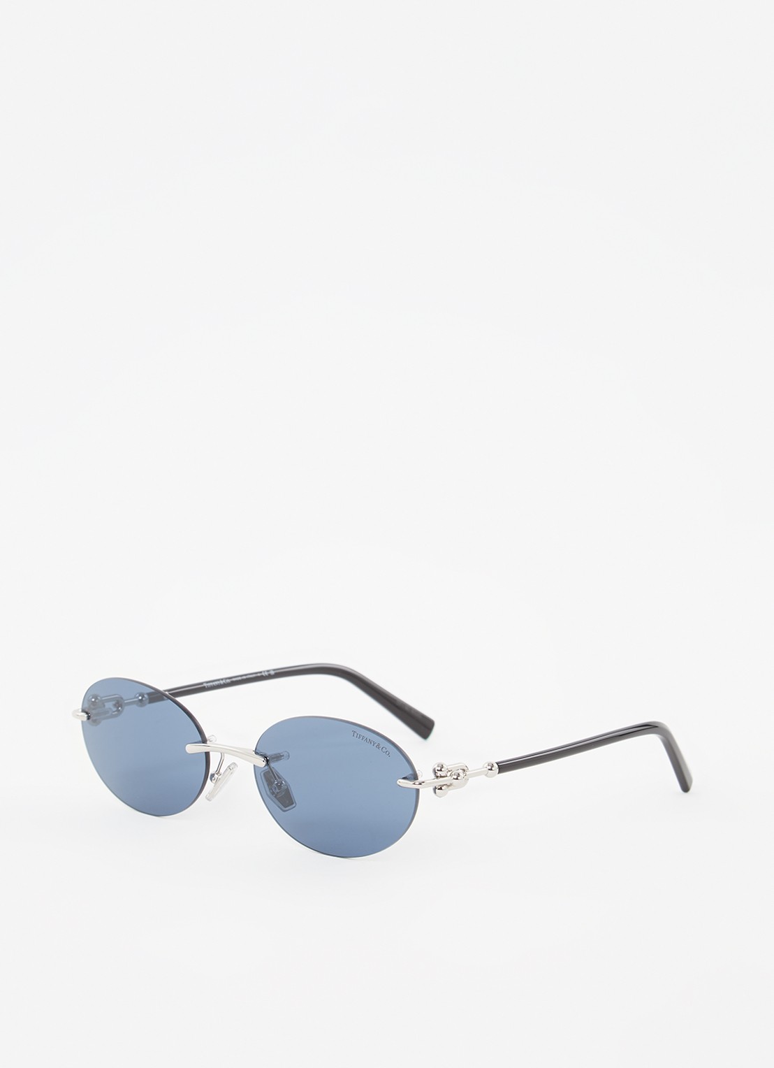 Tiffany & Co. Retro zonnebril TF3104D - voorkant zwart