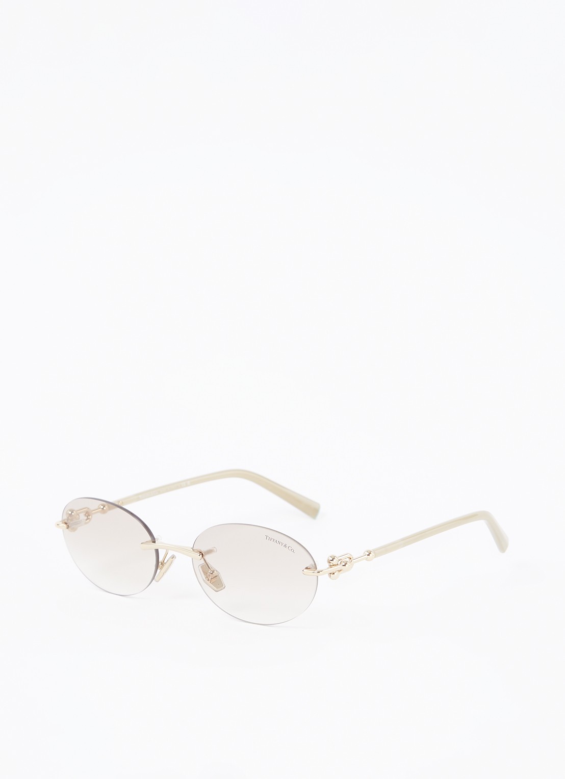 Tiffany & Co. Retro zonnebril TF3104D - voorkant zand
