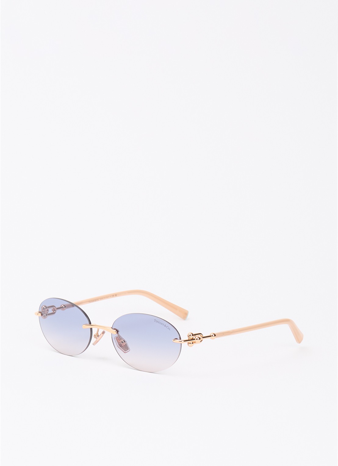 Tiffany & Co. Retro zonnebril TF3104D - voorkant roségoud
