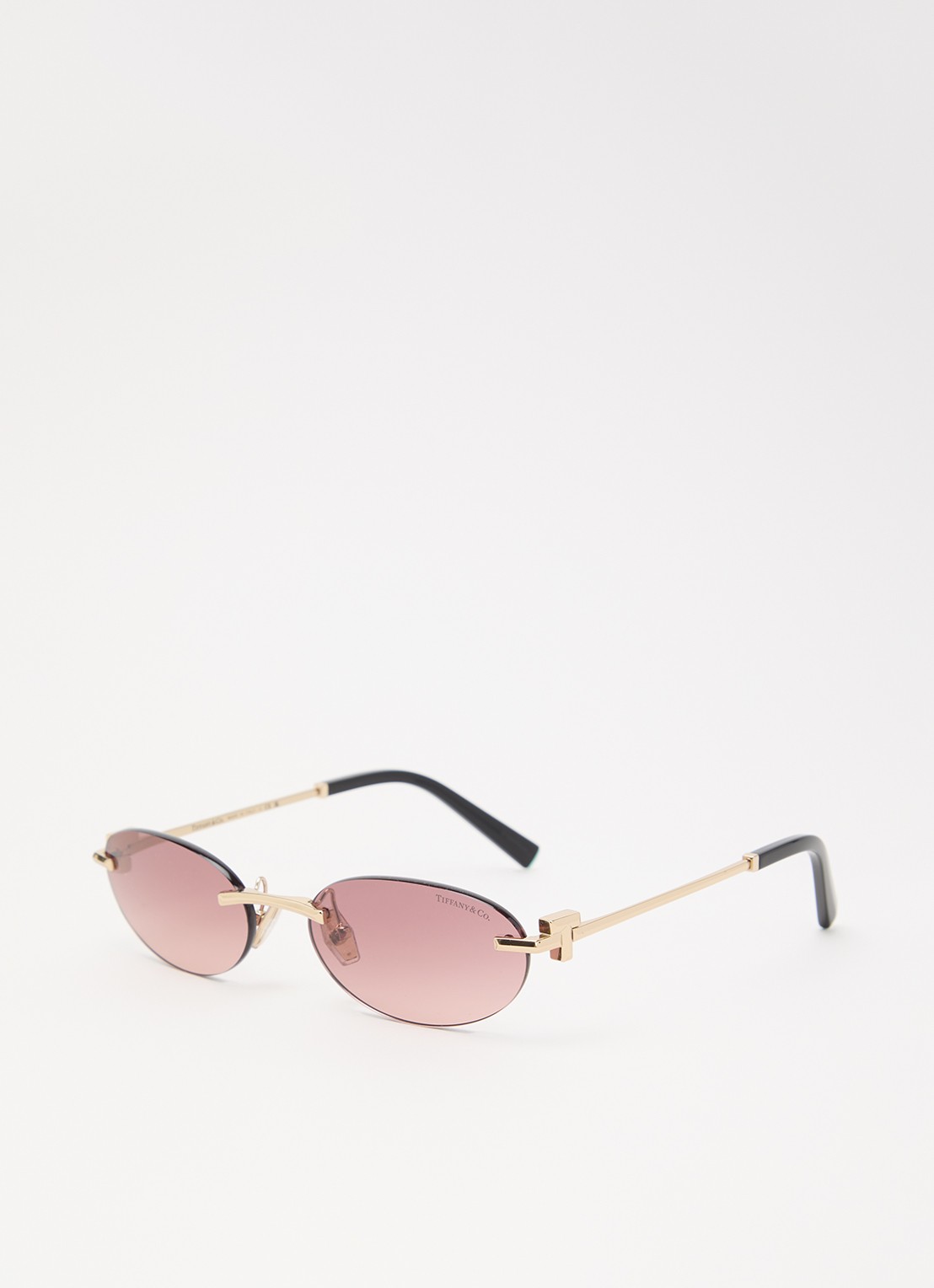Tiffany & Co. Retro zonnebril TF3119D - voorkant goud