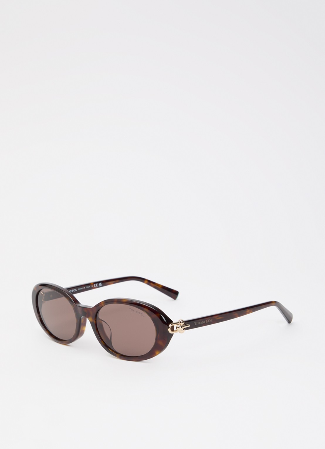 Tiffany & Co. Retro zonnebril TF4242D - voorkant donkerbruin