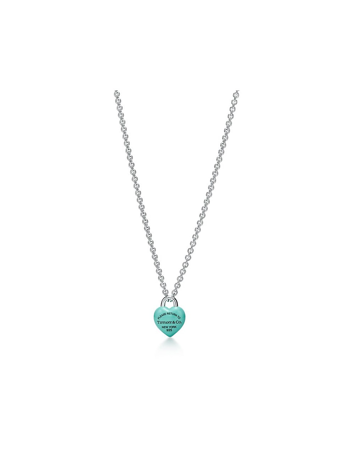 Tiffany & Co. Return to Tiffany® Full Heart ketting van sterling zilver met Tiffany Blue® 84605 - voorkant 3 undefined