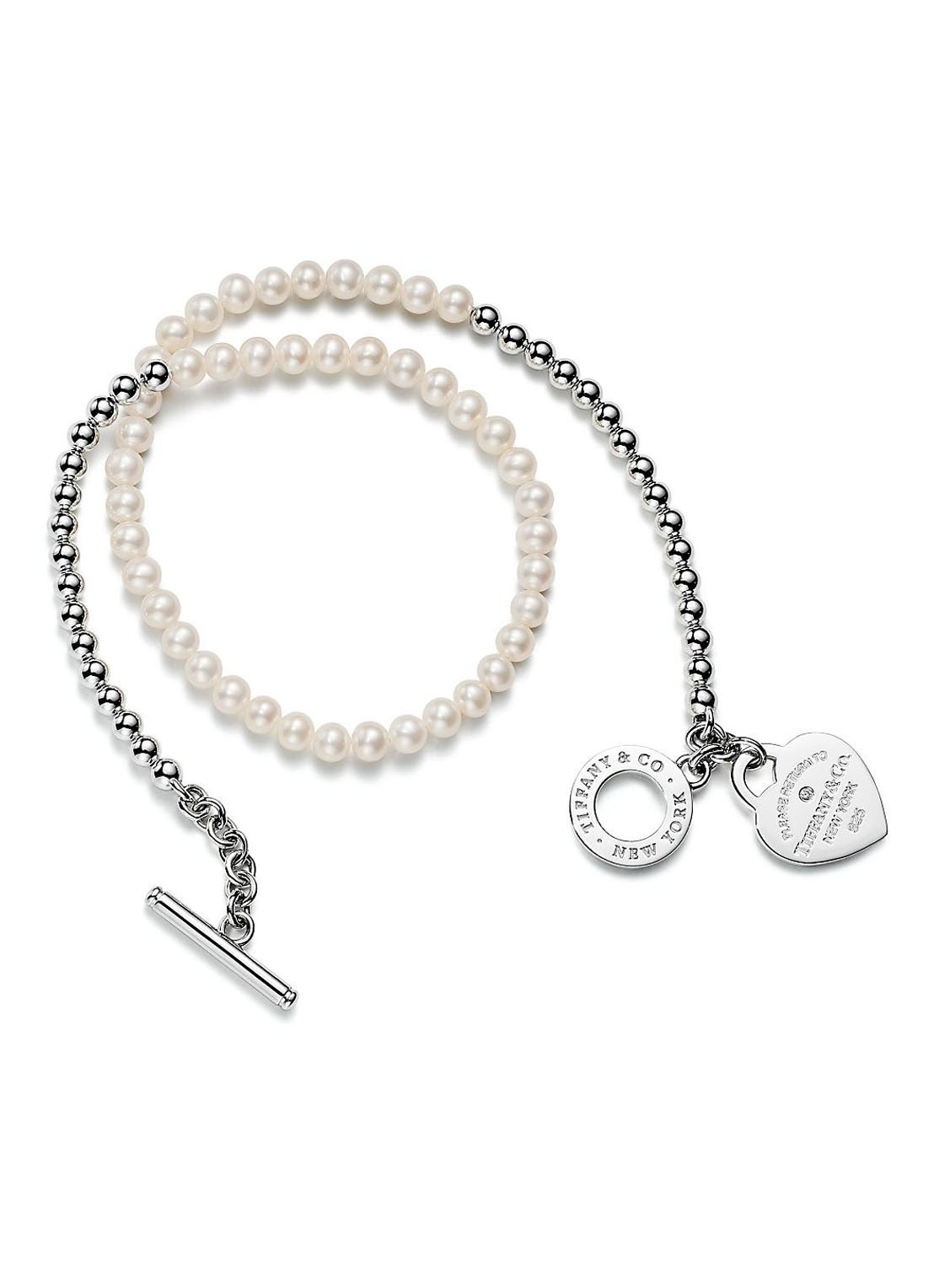 Tiffany & Co. Small wikkelarmband van sterling zilver met parel en diamant 29578 - detail 2 undefined