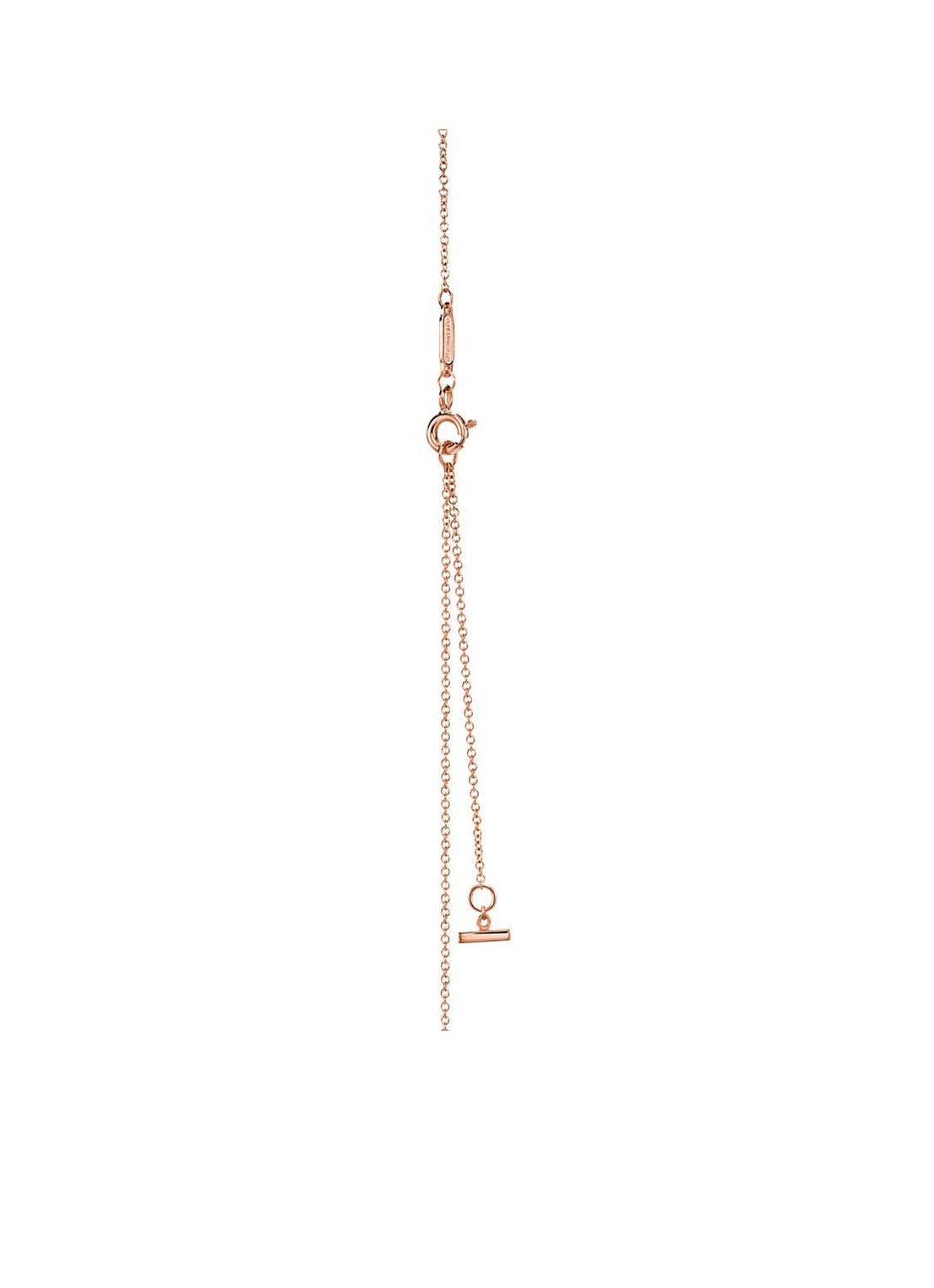 Tiffany & Co. Smile Mini ketting van 18 karaat roségoud met diamant en hanger 40249 - detail 4 undefined