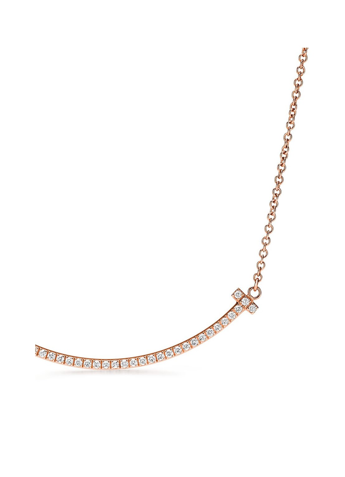 Tiffany & Co. Smile Small ketting van 18 karaat roségoud met diamant en hanger 71286 - detail 4 undefined