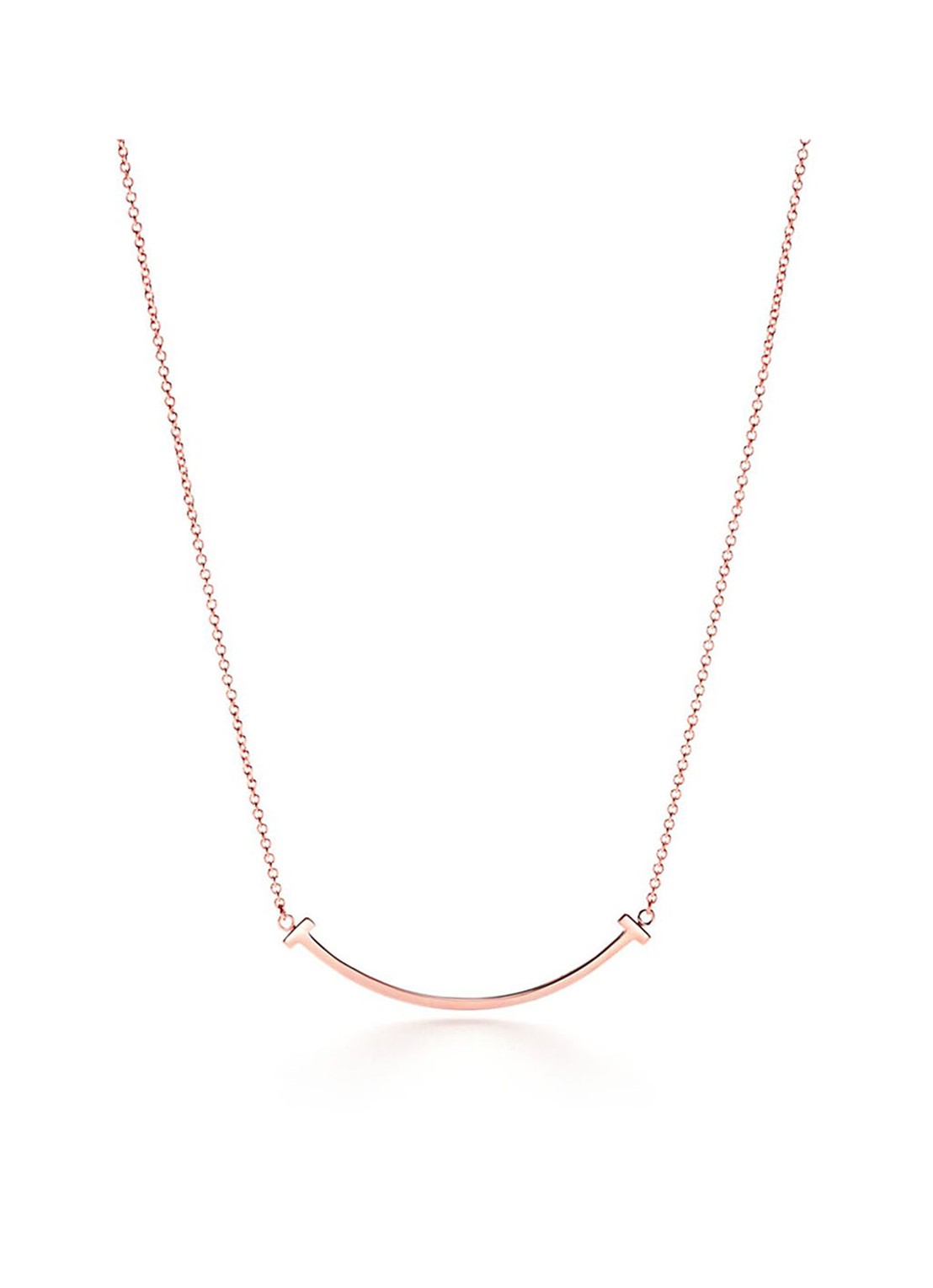 Tiffany & Co. Smile Small ketting van 18 karaat roségoud met hanger 71975 - voorkant undefined