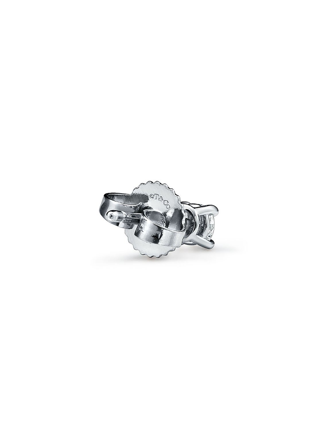 Tiffany & Co. Solitaire oorknopjes van platina met diamant 68338 - detail 2 undefined