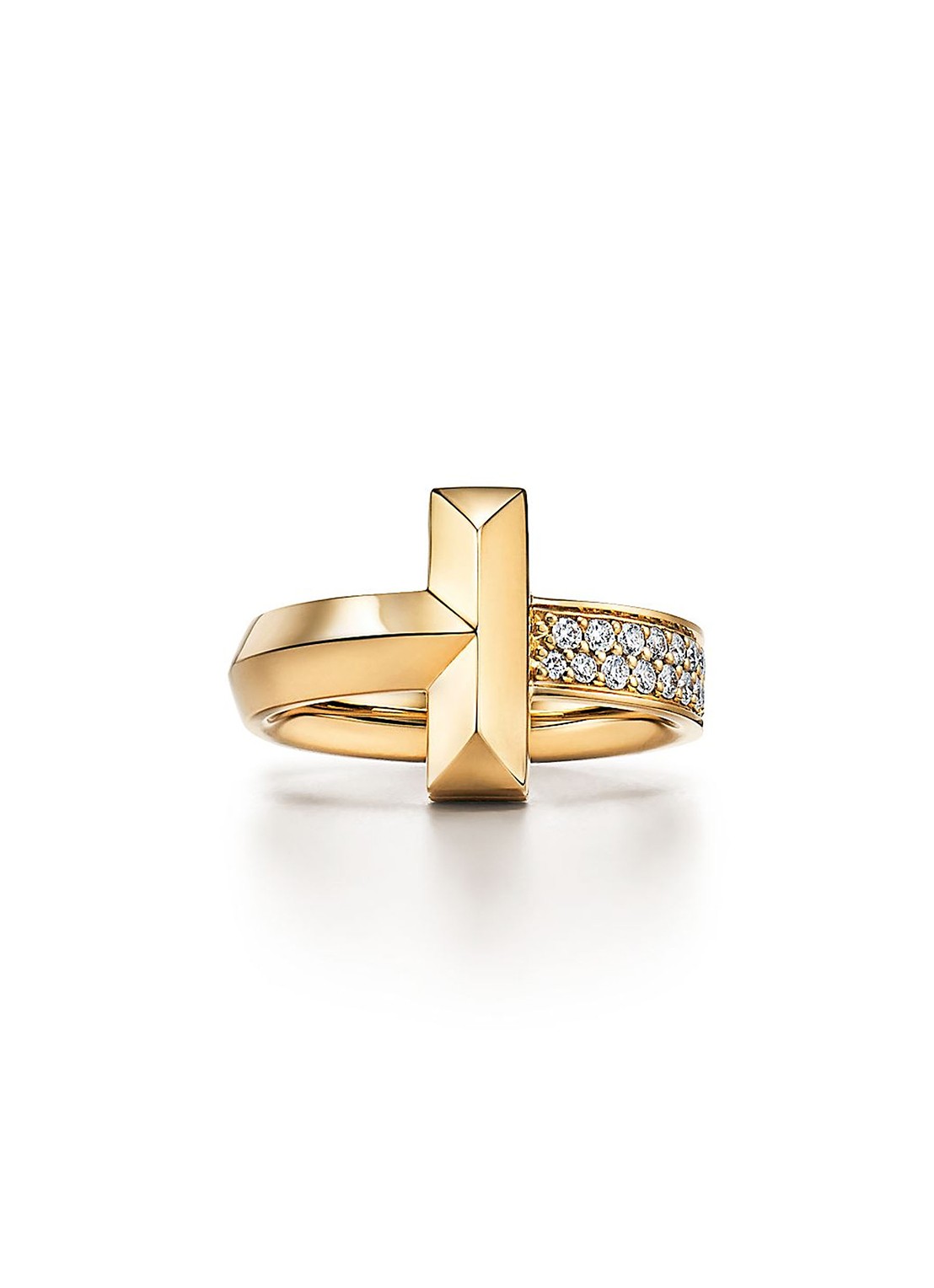 Tiffany & Co. T1 Ring van 18 karaat geelgoud met diamant 71034 - voorkant 6 undefined