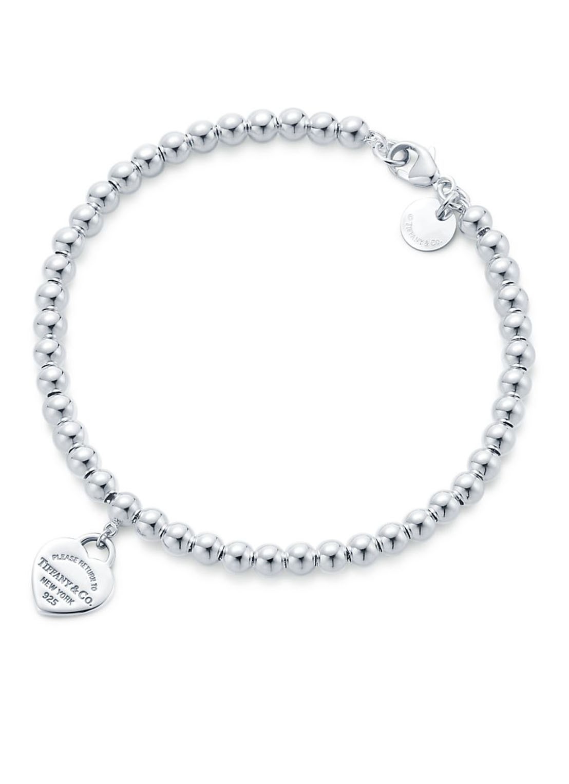 Tiffany & Co. Tiffany Blue Heart Tag kralenarmband van zilver, 4 mm 57196 - voorkant 5 undefined