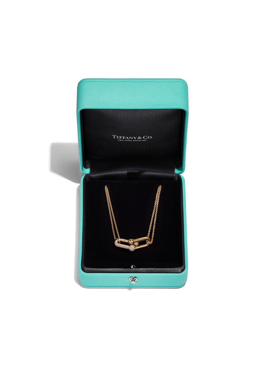 Tiffany & Co. Tiffany HardWear Large Double Link van 18 karaat geelgoud met pavé diamant 55091 - detail 3 undefined