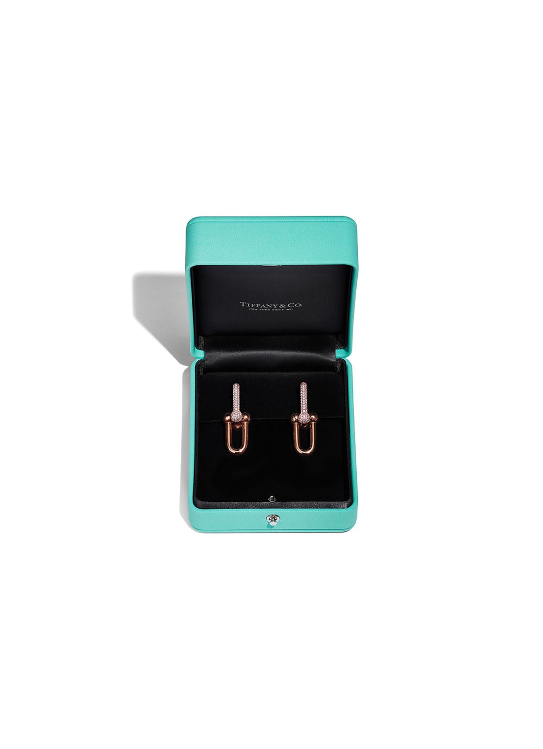 Tiffany & Co. Tiffany HardWear Large Link oorhangers van 18 karaat roségoud met pavé diamant 75385 - detail 5 undefined