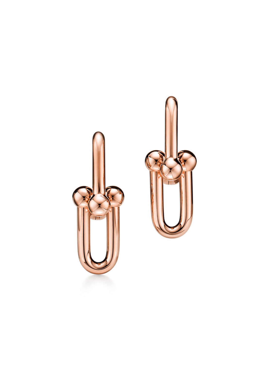 Tiffany & Co. Tiffany HardWear Medium Link oorhangers van 18 karaat roségoud 81776 - voorkant undefined