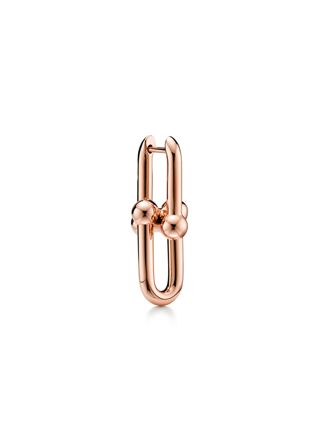 Tiffany & Co. Tiffany HardWear Medium Link oorhangers van 18 karaat roségoud 81776 - voorkant 2 undefined