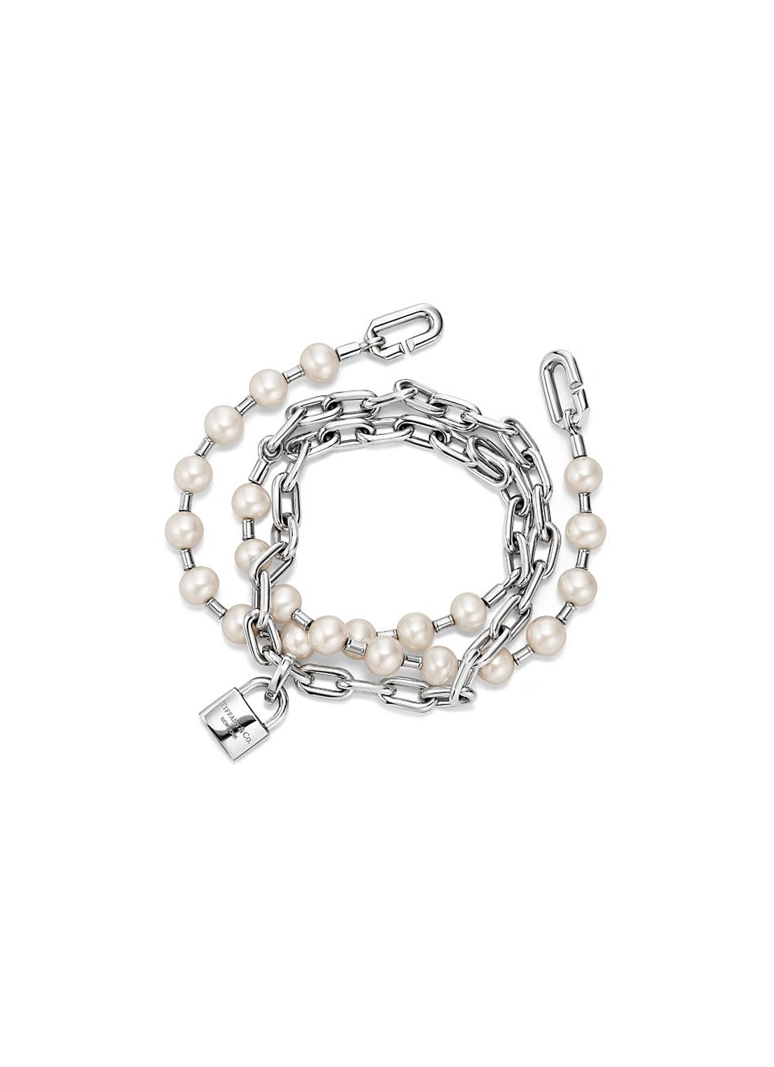 Tiffany & Co. Tiffany HardWear Medium wikkelarmband van sterling zilver met parels 57569 - voorkant 3 undefined