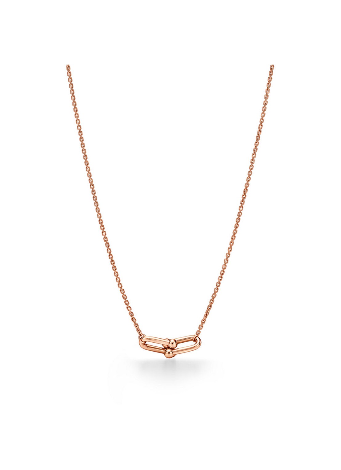 Tiffany & Co. Tiffany HardWear Small Double Link ketting van 18 karaat roségoud 84798 - voorkant undefined