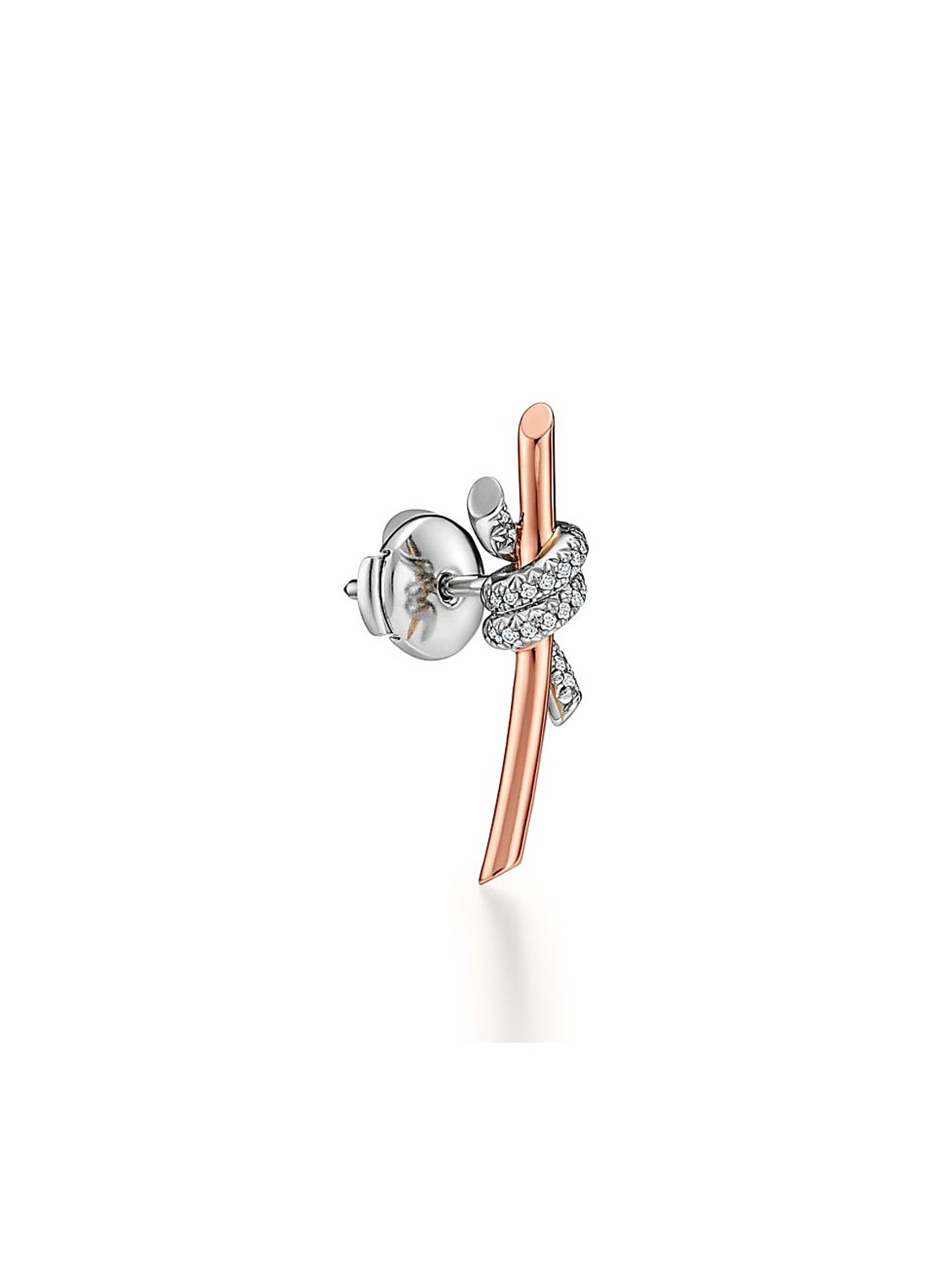 Tiffany & Co. Tiffany Knot oorstekers van 18 karaat roségoud met diamant 85810 - voorkant 5 undefined