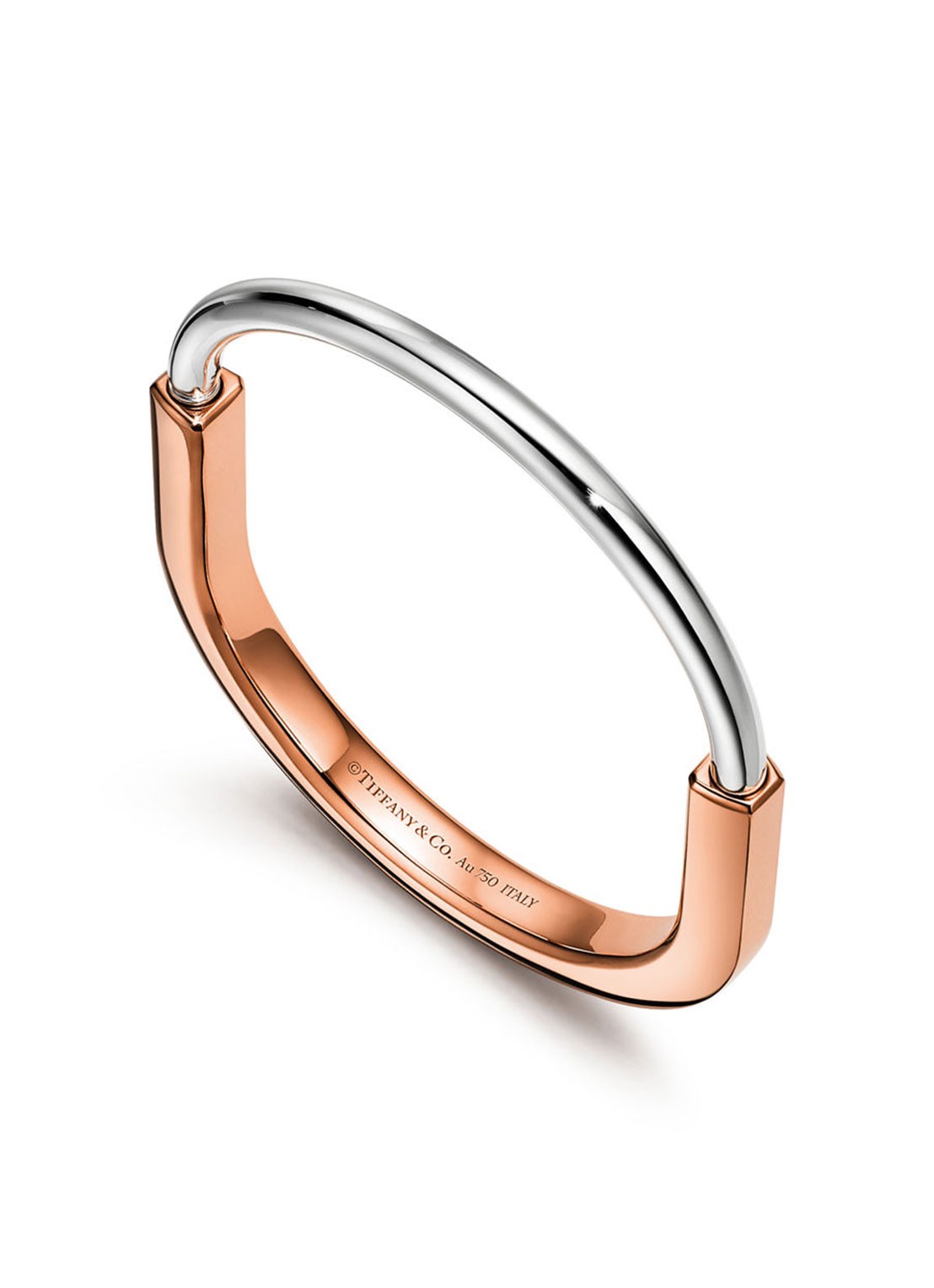 Tiffany & Co. Tiffany Lock bangle van 18 karaat rosé- en witgoud 78990 - voorkant 3 undefined