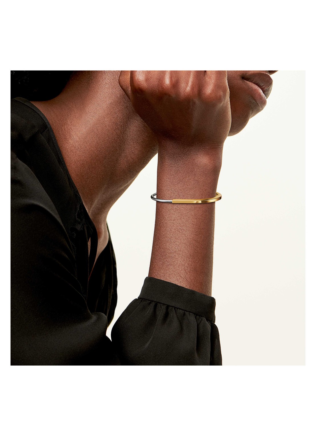 Tiffany & Co. Tiffany Lock bangle van 18 karaat wit- en geelgoud 82984 - achterkant 6 undefined