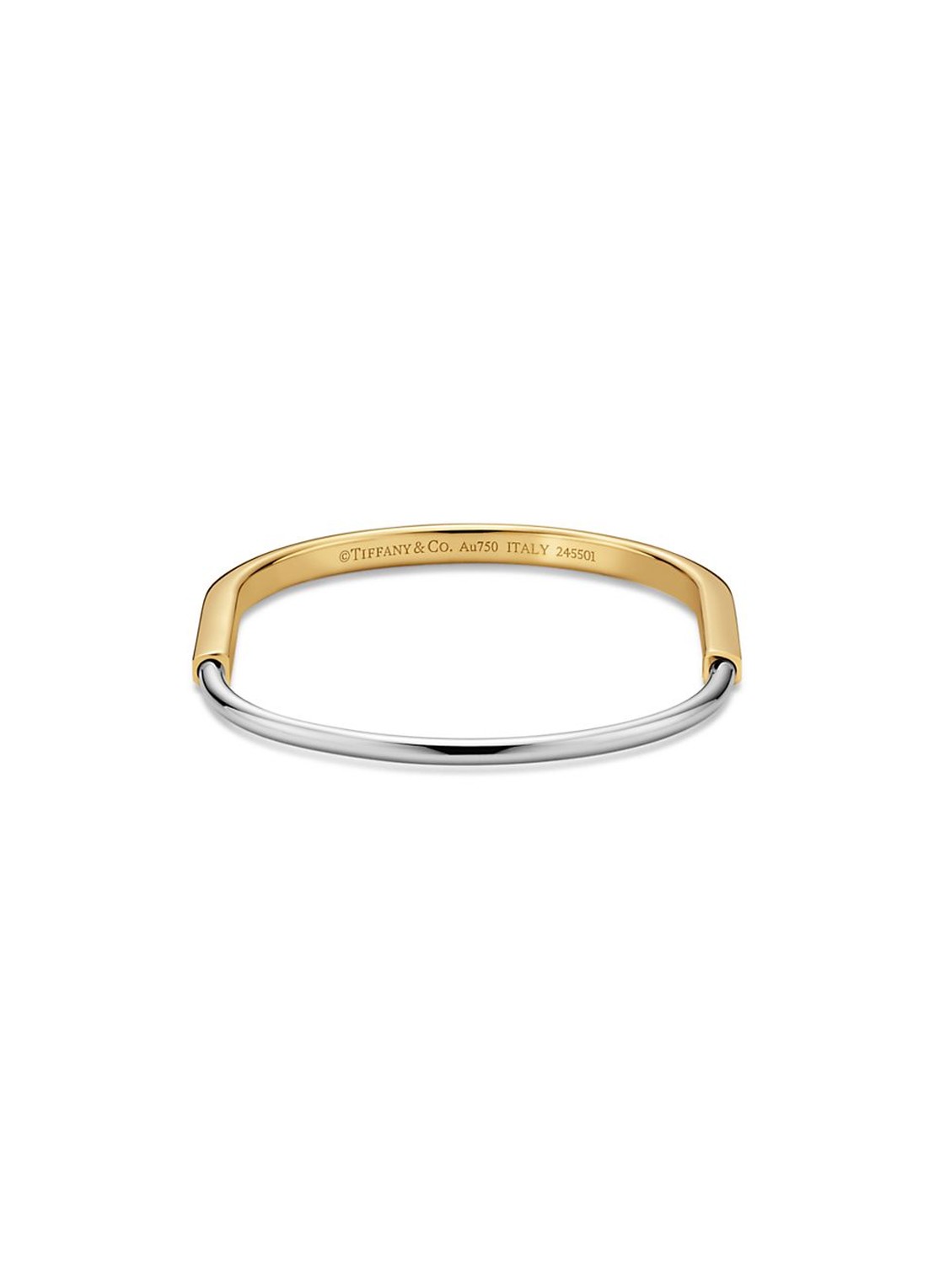 Tiffany & Co. Tiffany Lock bangle van 18 karaat wit- en geelgoud 82984 - voorkant 8 undefined