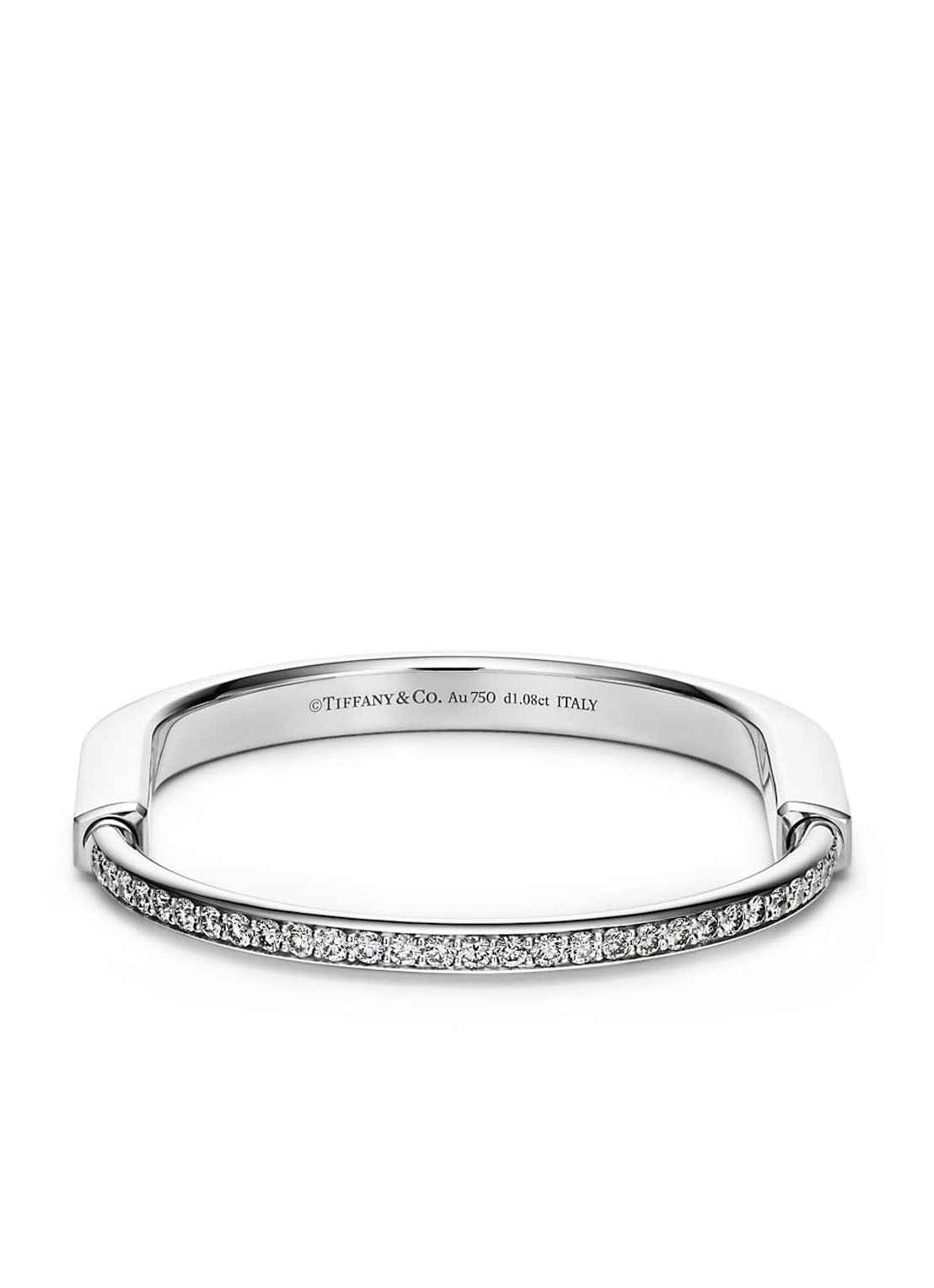 Tiffany & Co. Tiffany Lock bangle van 18 karaat witgoud met diamant 57708 - detail 6 undefined