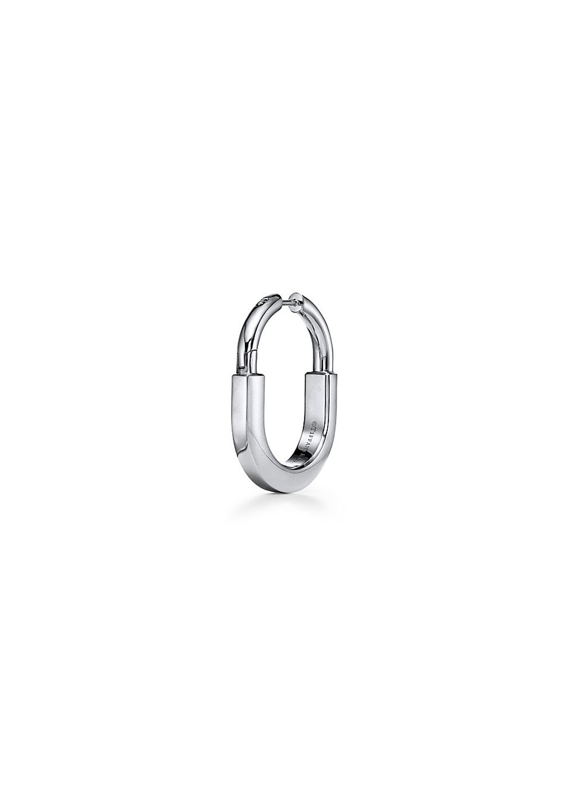 Tiffany & Co. Tiffany Lock Medium oorringen van 18 karaat witgoud met diamant 77296 - voorkant 5 undefined
