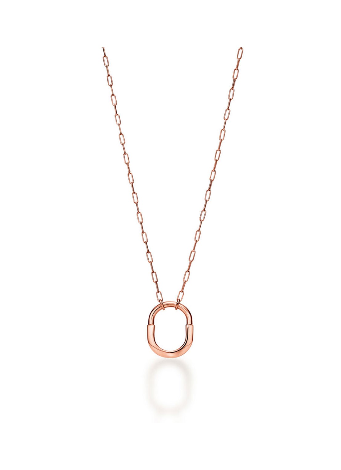Tiffany & Co. Tiffany Lock Pendant ketting van 18 karaat roségoud, Medium 77291 - voorkant 5 undefined