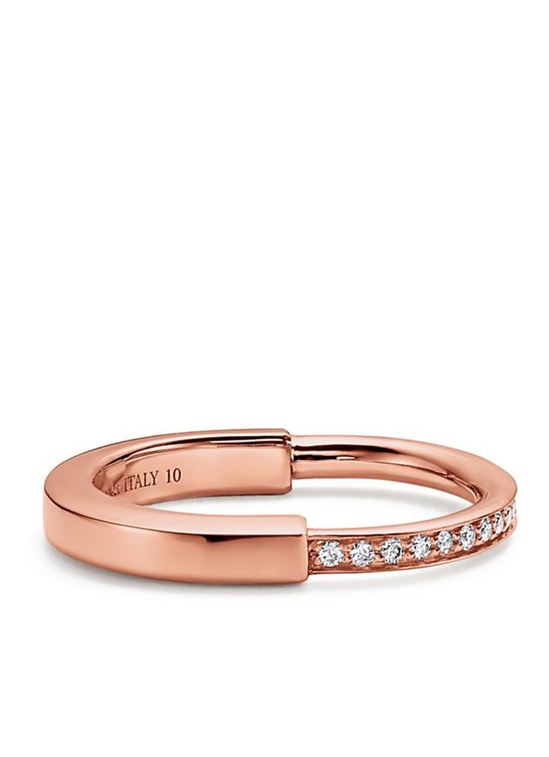 Tiffany & Co. Tiffany Lock ring van 18 karaat roségoud met diamant 77305 - voorkant 5 undefined