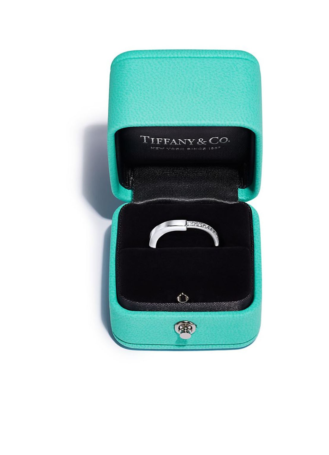Tiffany & Co. Tiffany Lock ring van 18 karaat witgoud met diamant 77307 - detail 6 undefined