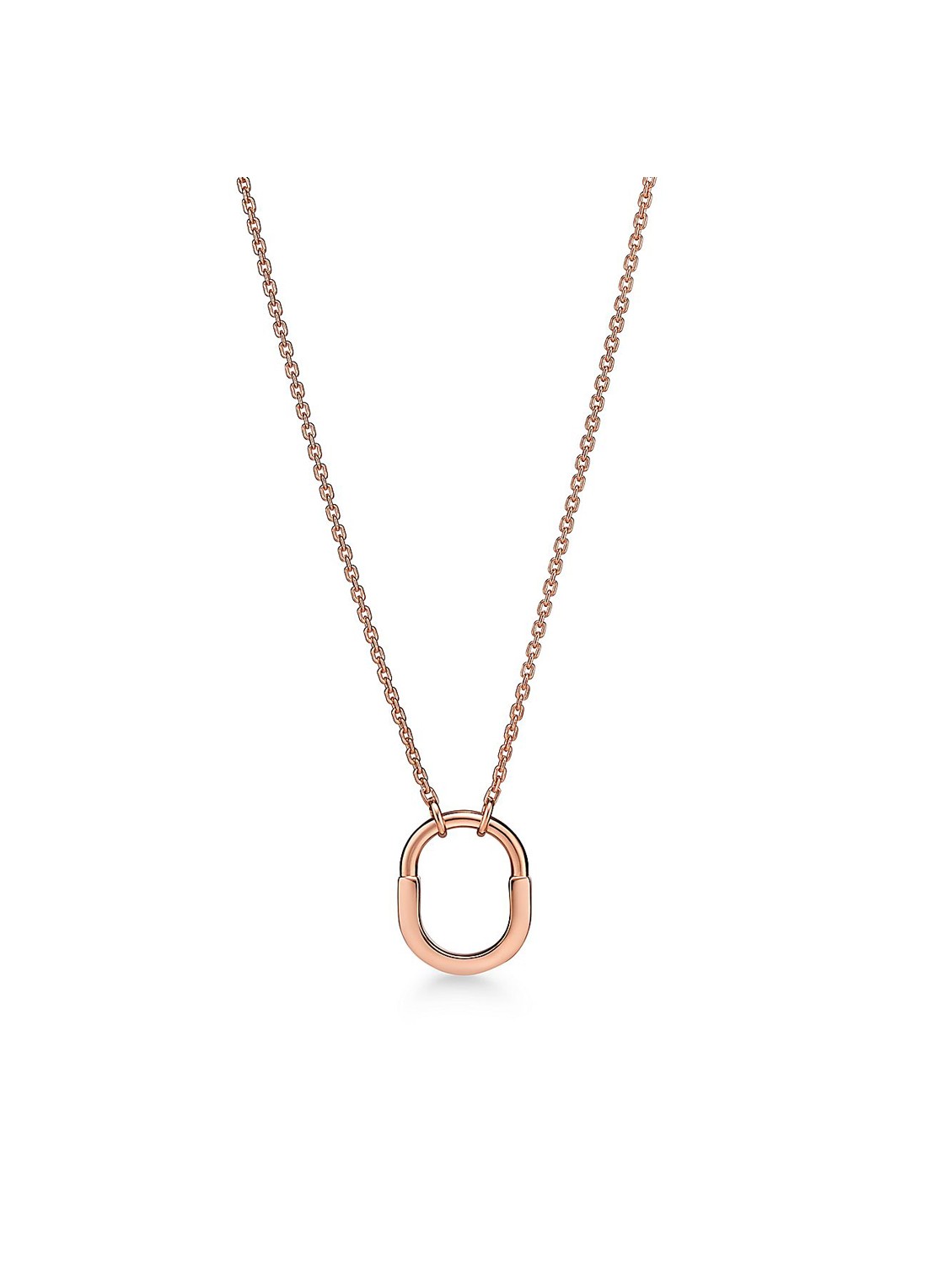 Tiffany & Co. Tiffany Lock Small ketting van 18 karaat roségoud 82995 - voorkant undefined