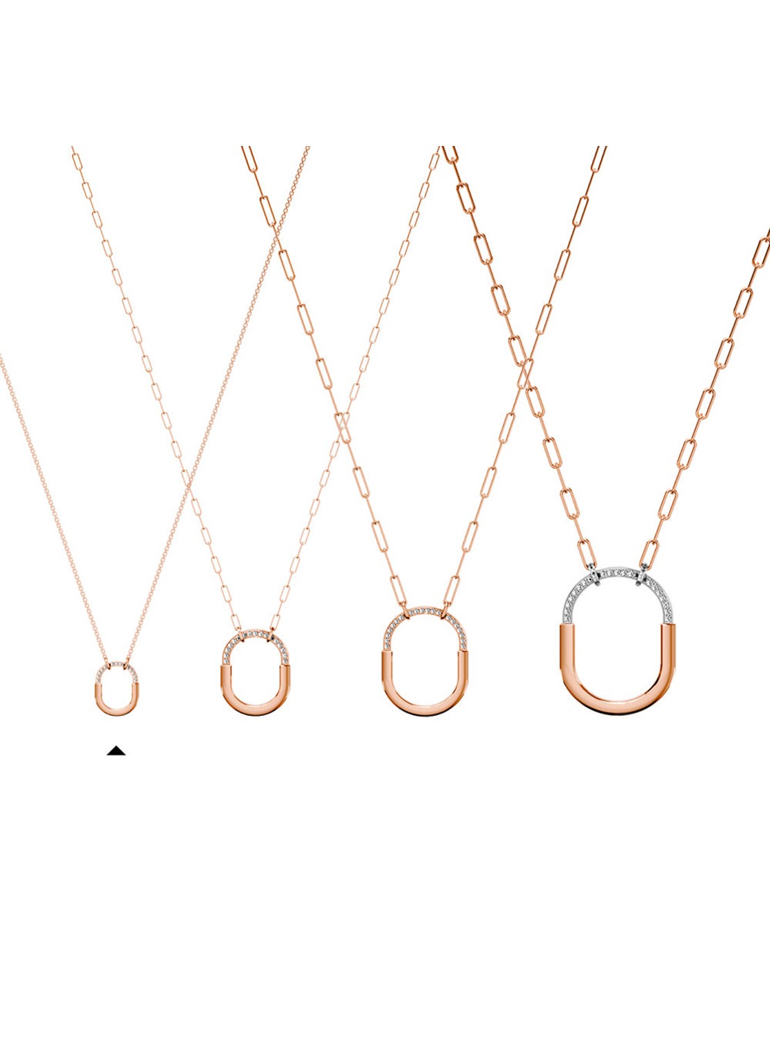Tiffany & Co. Tiffany Lock Small ketting van 18 karaat roségoud met diamant 82990 - detail 6 undefined