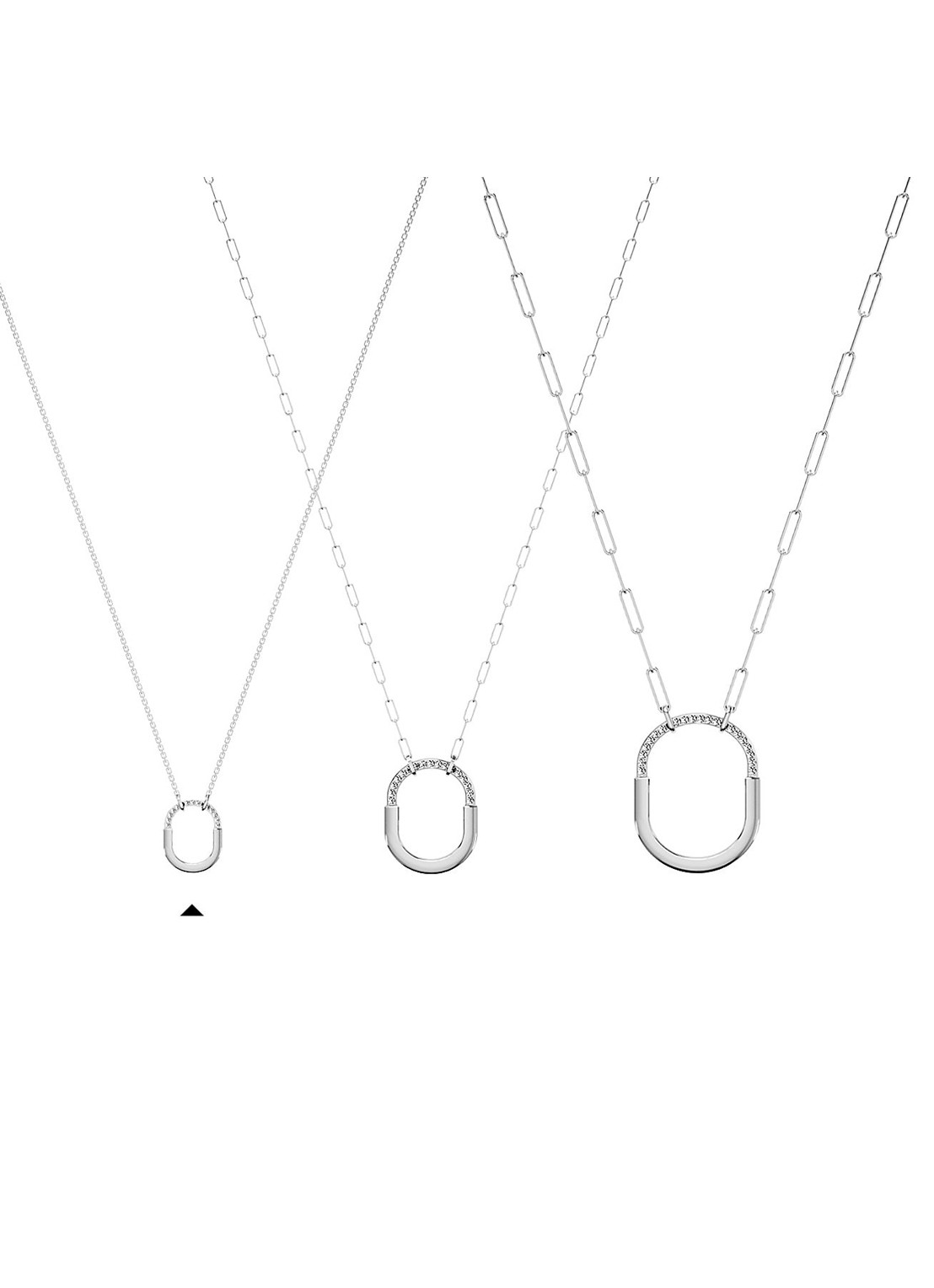 Tiffany & Co. Tiffany Lock Small ketting van 18 karaat witgoud met diamant 82994 - detail 4 undefined