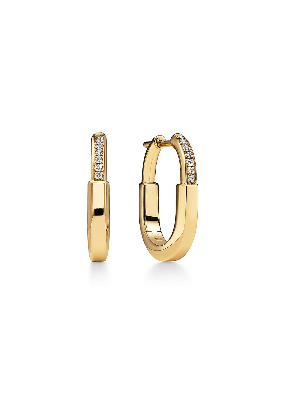Tiffany & Co. Tiffany Lock Small oorringen van 18 karaat geelgoud met diamant 83005 - voorkant 4 undefined