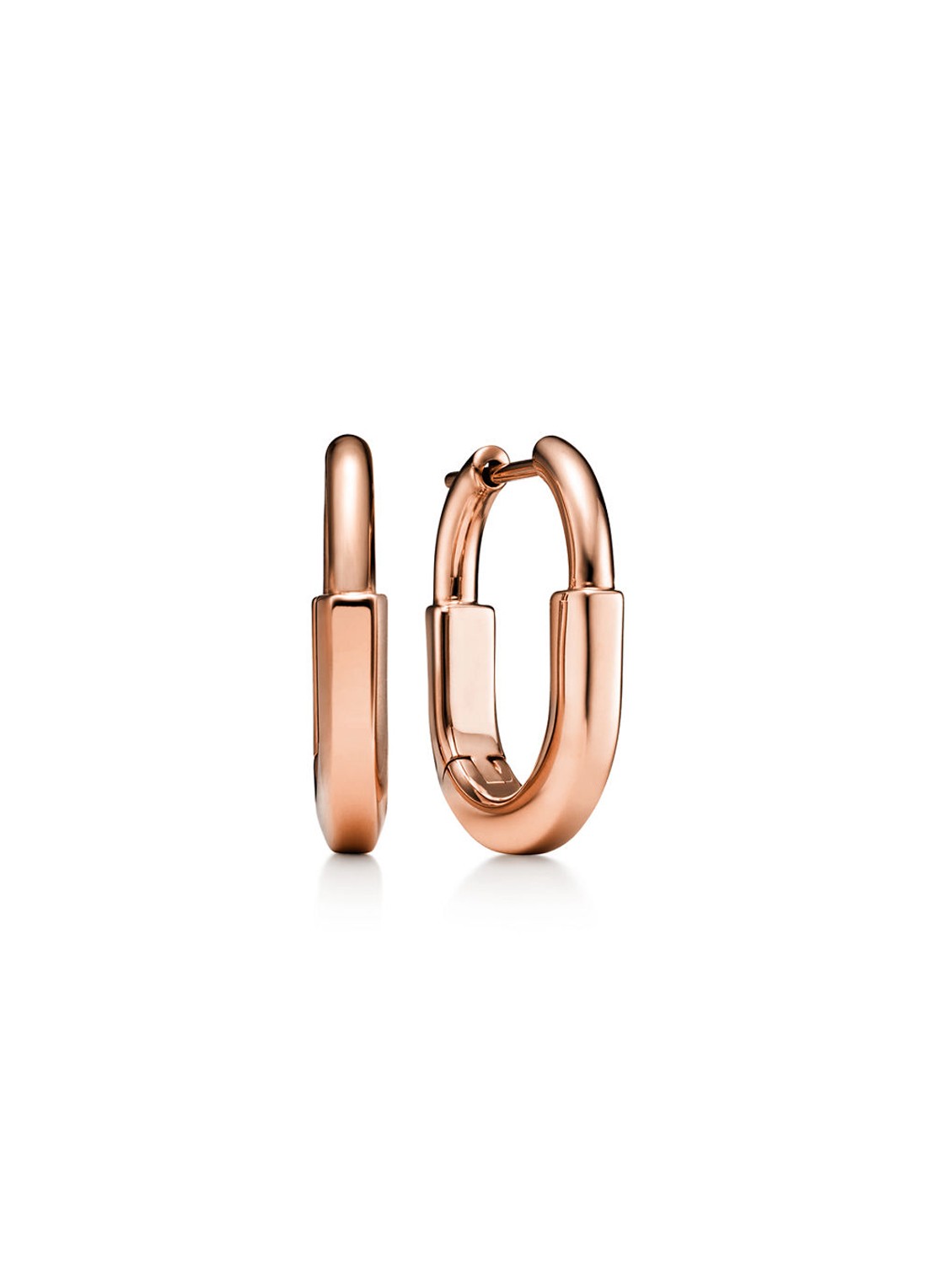 Tiffany & Co. Tiffany Lock Small oorringen van 18 karaat roségoud 83007 - voorkant undefined