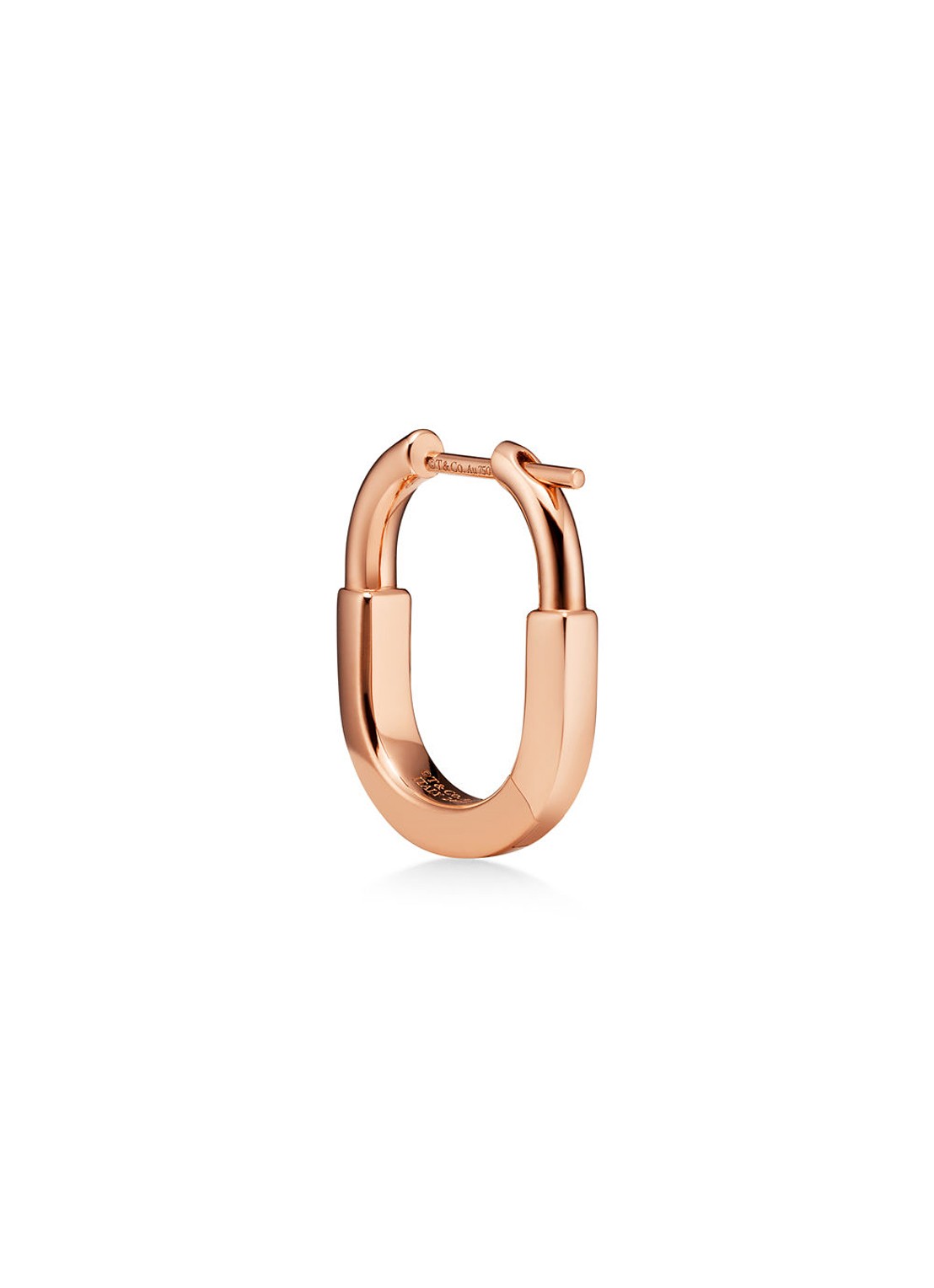 Tiffany & Co. Tiffany Lock Small oorringen van 18 karaat roségoud met diamant 83004 - detail 4 undefined