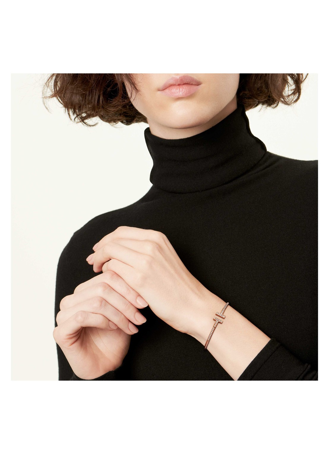 Tiffany & Co. Tiffany T bangle van 18 karaat roségoud met diamant 80874 - achterkant 5 undefined