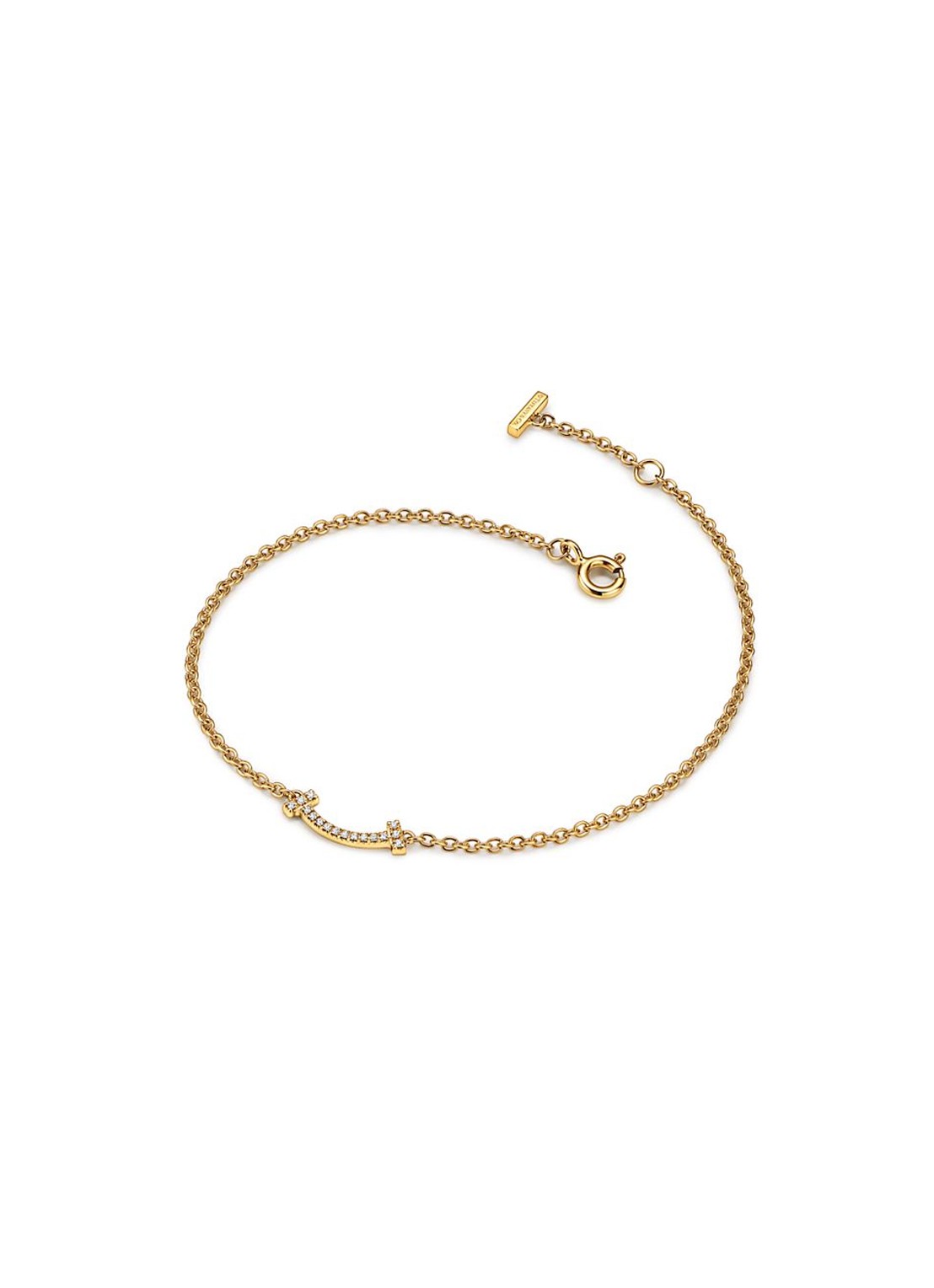 Tiffany & Co. Tiffany T Smile armband van 18 karaat geelgoud met diamant 45080 - voorkant 3 undefined