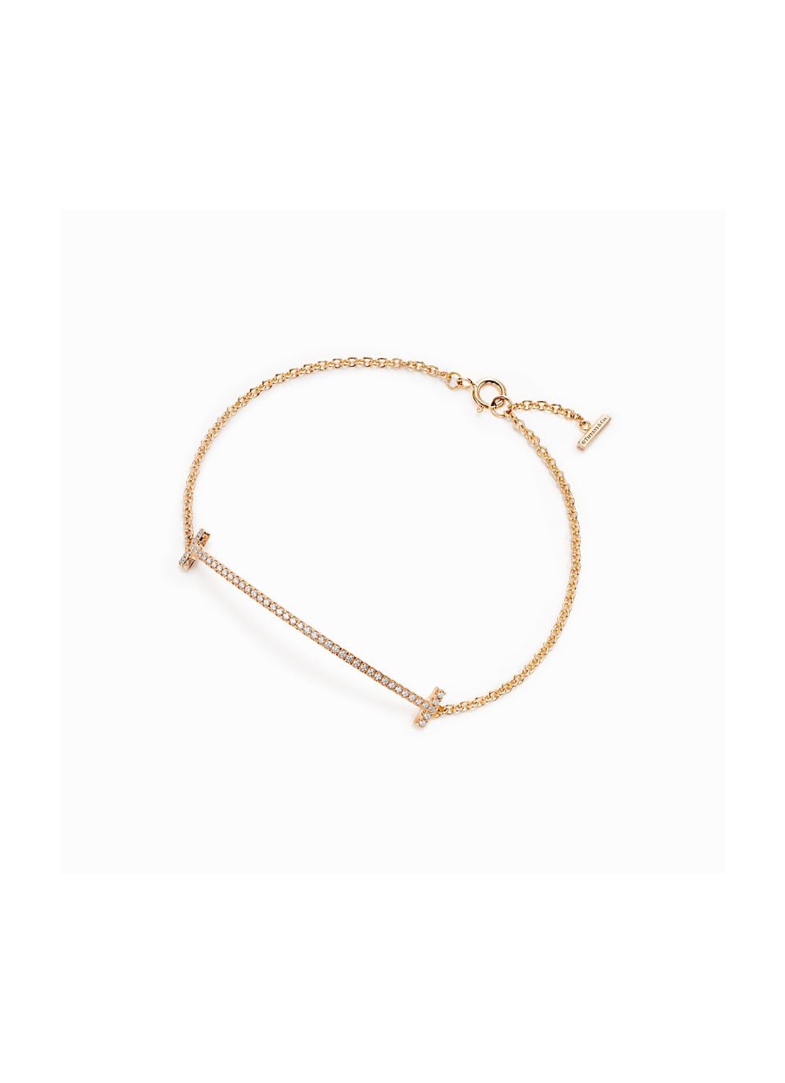 Tiffany & Co. Tiffany T Smile armband van 18 karaat geelgoud met diamant 74017 - voorkant undefined