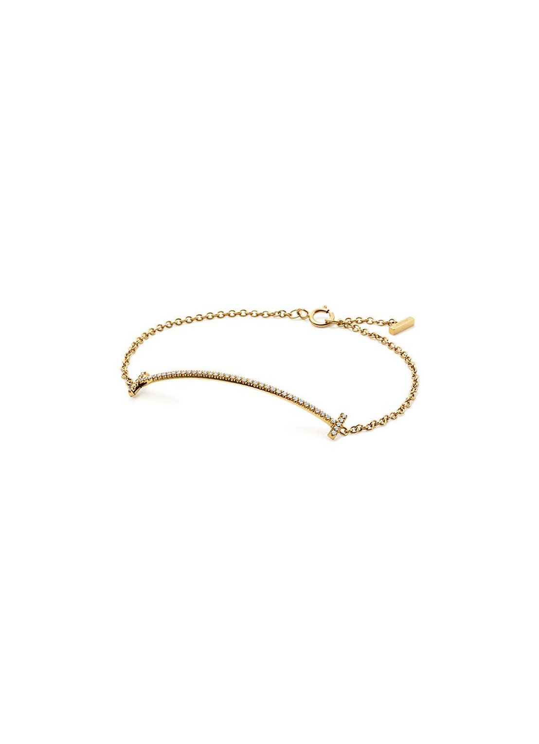 Tiffany & Co. Tiffany T Smile armband van 18 karaat geelgoud met diamant 74017 - voorkant 2 undefined