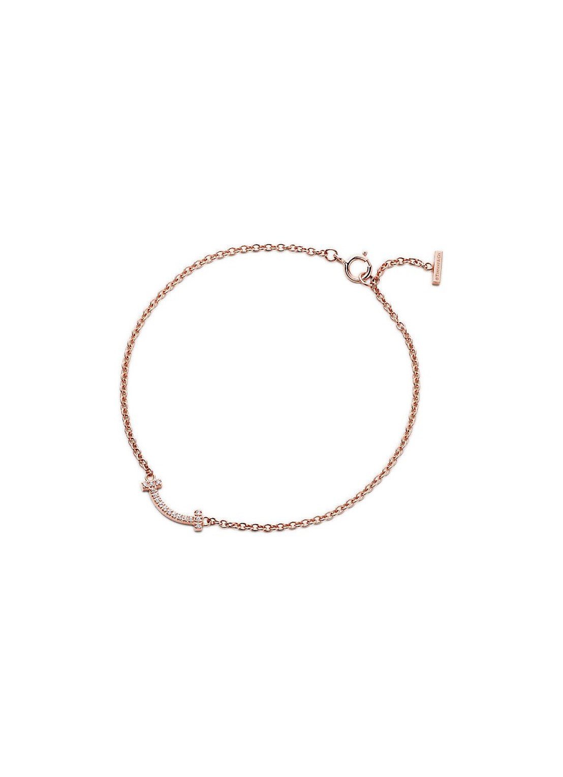 Tiffany & Co. Tiffany T Smile armband van 18 karaat roségoud met diamant  45082 - voorkant 3 undefined