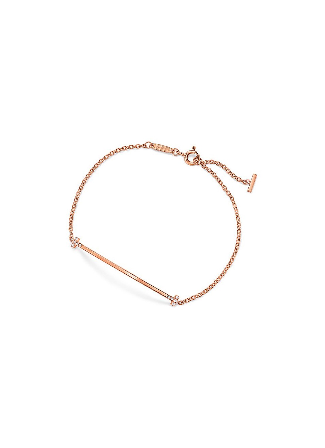 Tiffany & Co. Tiffany T Smile armband van 18 karaat roségoud met diamant 85433 - voorkant undefined