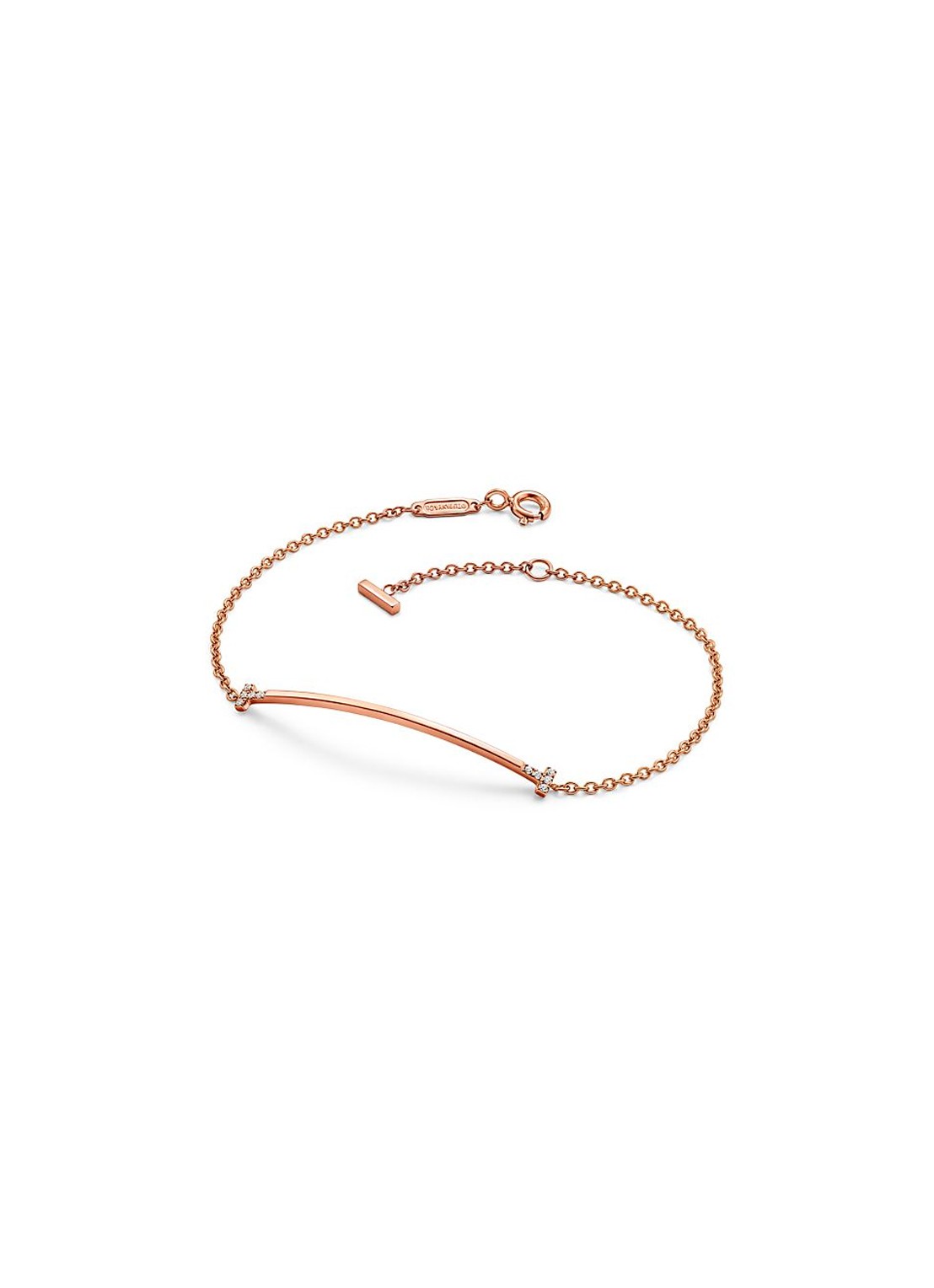 Tiffany & Co. Tiffany T Smile armband van 18 karaat roségoud met diamant 85433 - voorkant 2 undefined