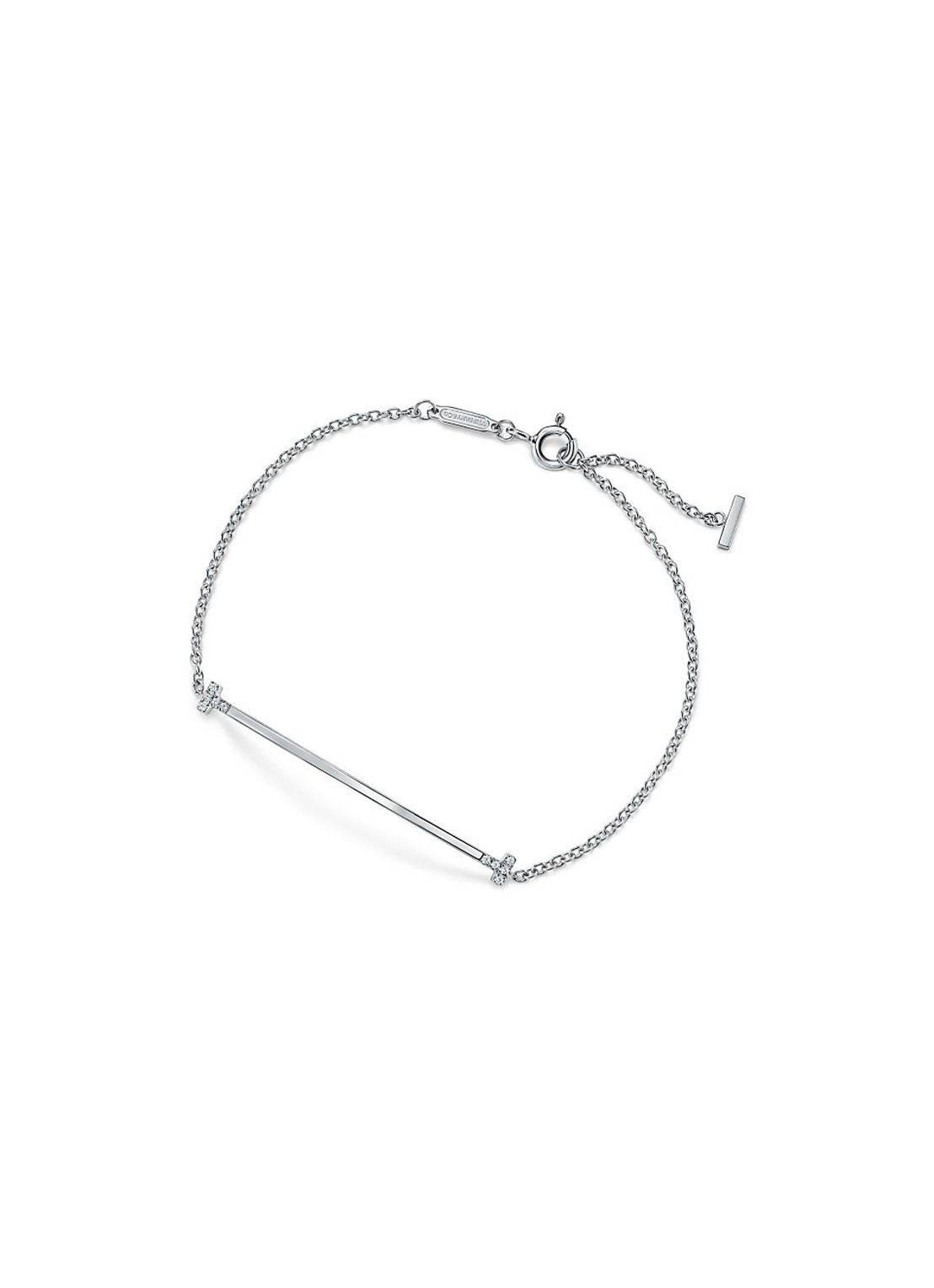 Tiffany & Co. Tiffany T Smile armband van 18 karaat witgoud met diamant 85435 - voorkant 4 undefined