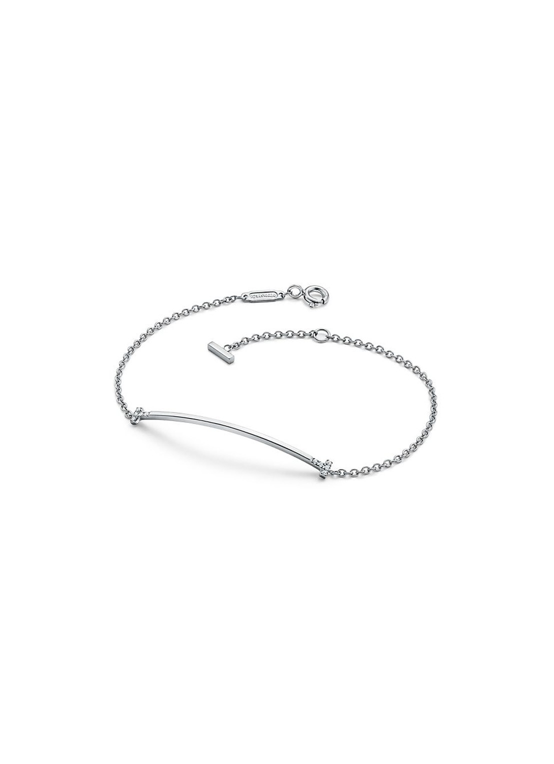 Tiffany & Co. Tiffany T Smile armband van 18 karaat witgoud met diamant 85435 - voorkant 5 undefined