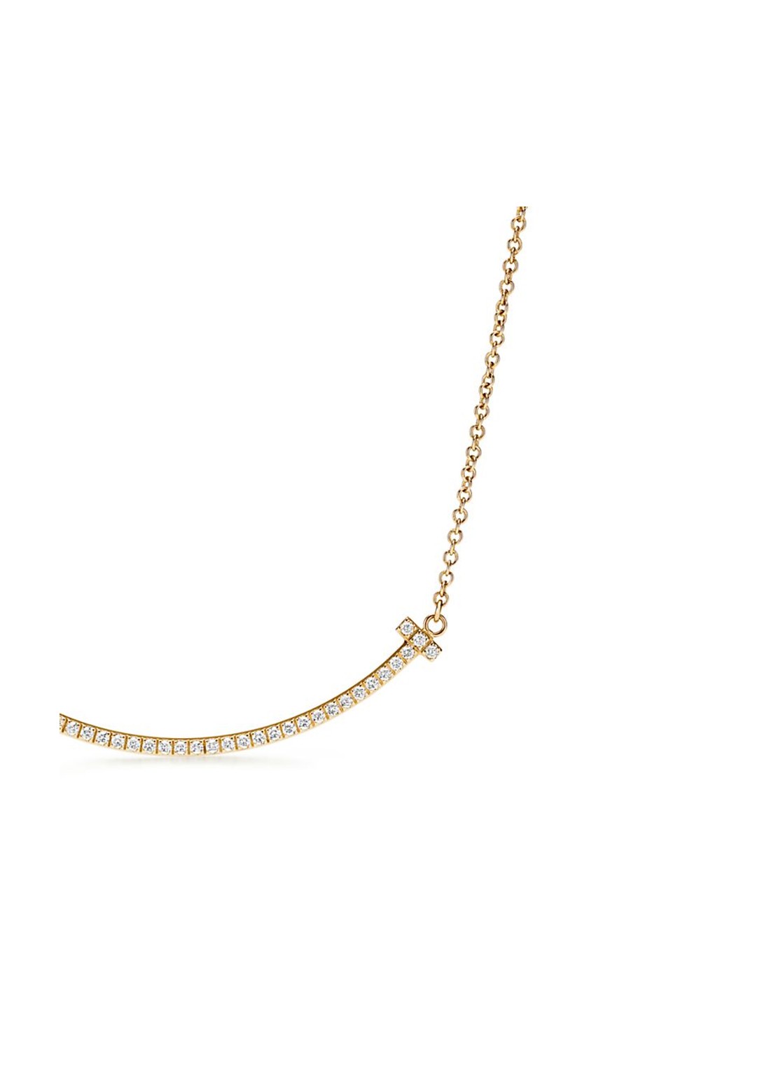 Tiffany & Co. Tiffany T Smile ketting van 18 karaat geelgoud met diamant 71288 - detail 6 undefined