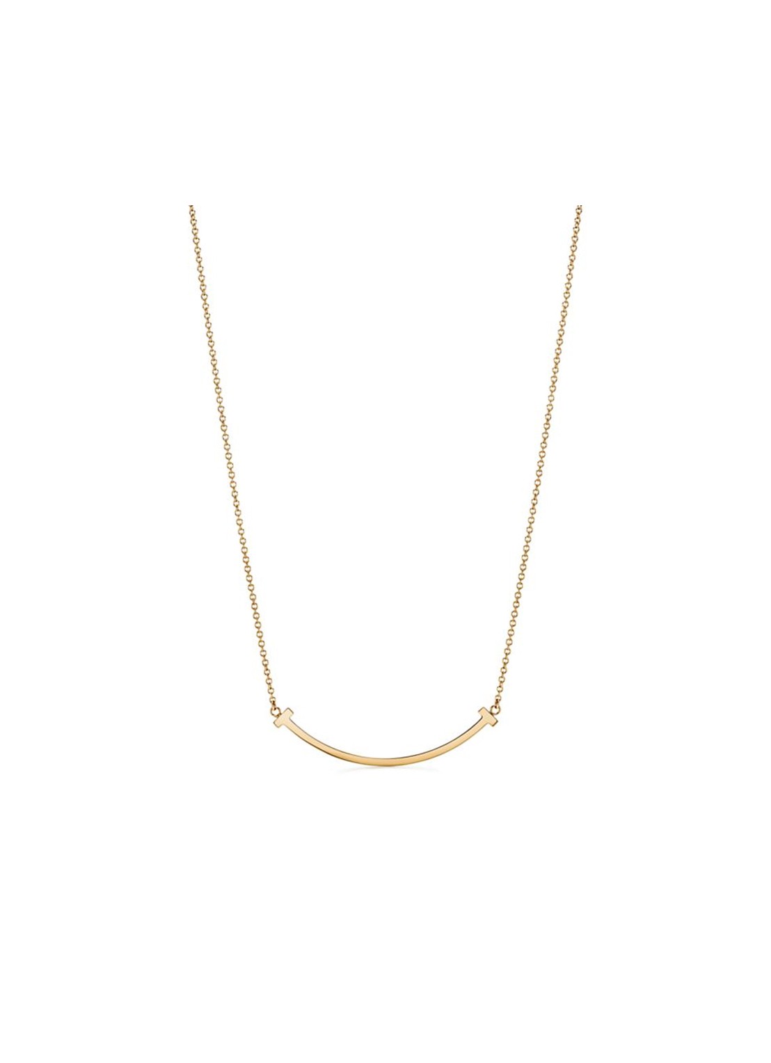 Tiffany & Co. Tiffany T Smile ketting van 18 karaat geelgoud met diamant 71288 - voorkant 2 undefined